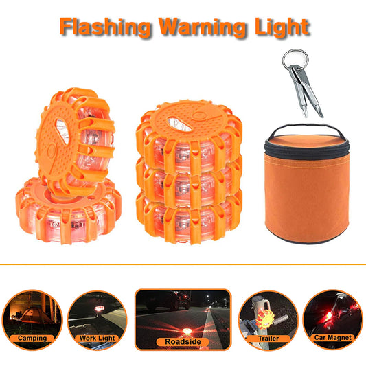 Magnetic Emergency Roadside Safety Light IP44 LED Road Flare LED Safety Flare Flashlight Warning Night Lights Beacon Lamps