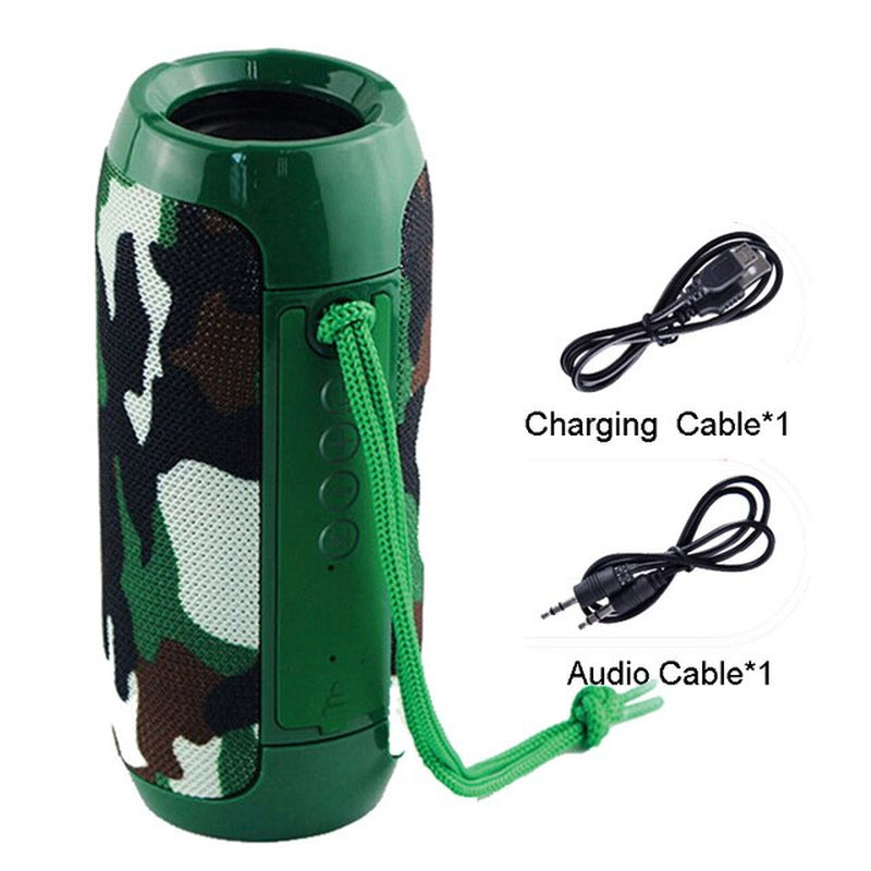 Portable Speaker Wireless Bass Subwoofer Waterproof Outdoor Speakers Boombox AUX TF USB Stereo Loudspeaker Bluetooth-Compatible