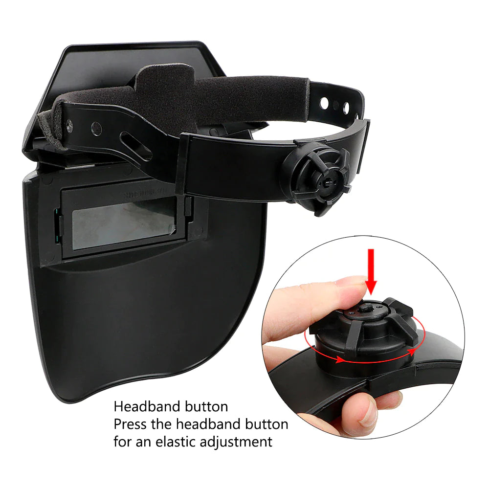 Welding Mask Auto Darkening Grinding Welder Helmet Adjustable Soldering Work Arc Mig Protective Glasses Gear Solar Power