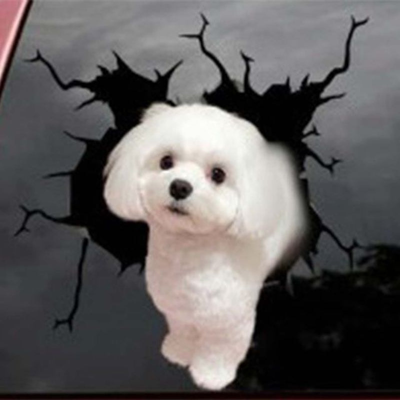 3D Car Sticker Baseball Hit Window Cars Auto Motorcycle Bumper Window Door Body Waterproof Decal Auto Accessories Car-Styling