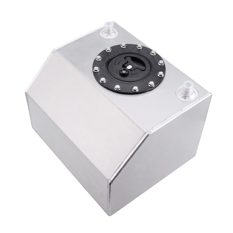 16 Liter 4 Gallon Car Fuel Tank Universal Fuel Cell Gas Aluminum Black Silver Car Auto Racing Modified OCC050