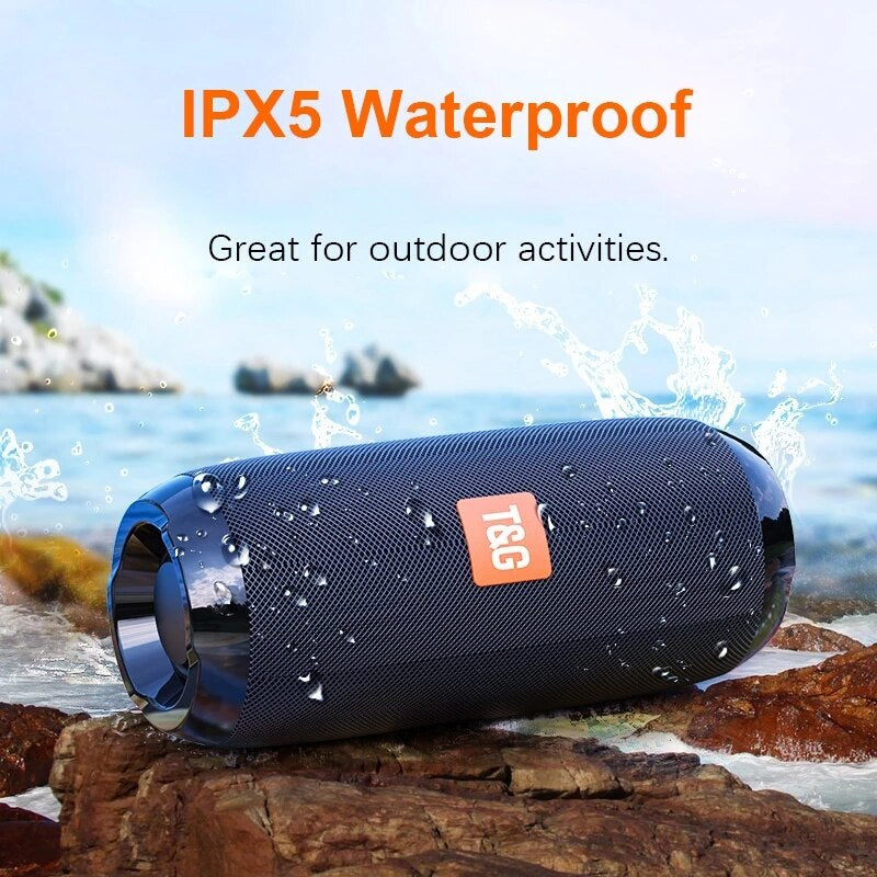 Portable Speaker Wireless Bass Subwoofer Waterproof Outdoor Speakers Boombox AUX TF USB Stereo Loudspeaker Bluetooth-Compatible