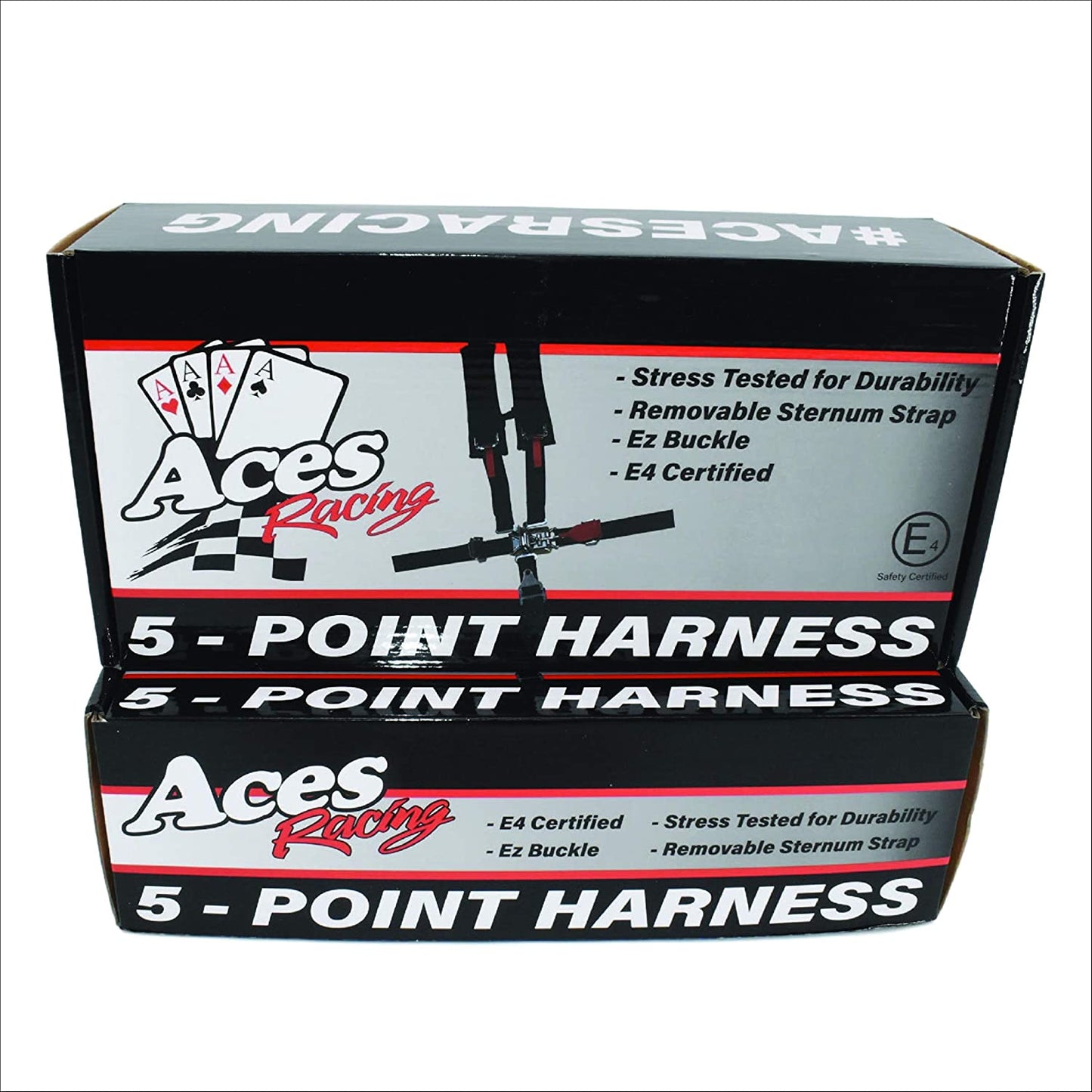 5 Point Harness with 2 Inch Padding E4 Certified (Silver)