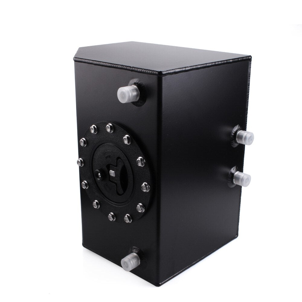 16 Liter 4 Gallon Car Fuel Tank Universal Fuel Cell Gas Aluminum Black Silver Car Auto Racing Modified OCC050
