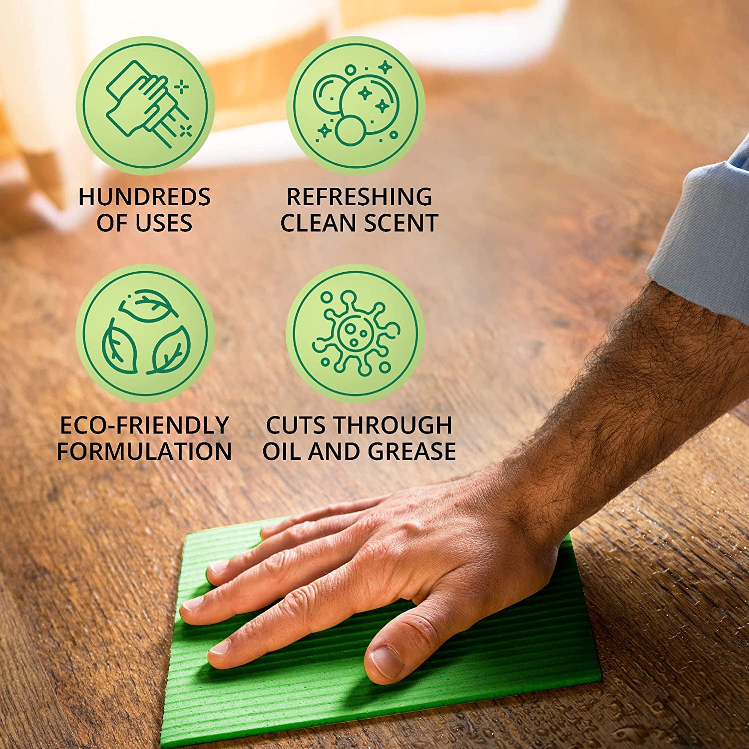 ADVANAGE the Wonder Cleaner 20X Multi-Purpose Ultra Concentrated Formula, Makes 20 Quarts, Green Apple Scented, 32 Fluid Ounce 1 Quart